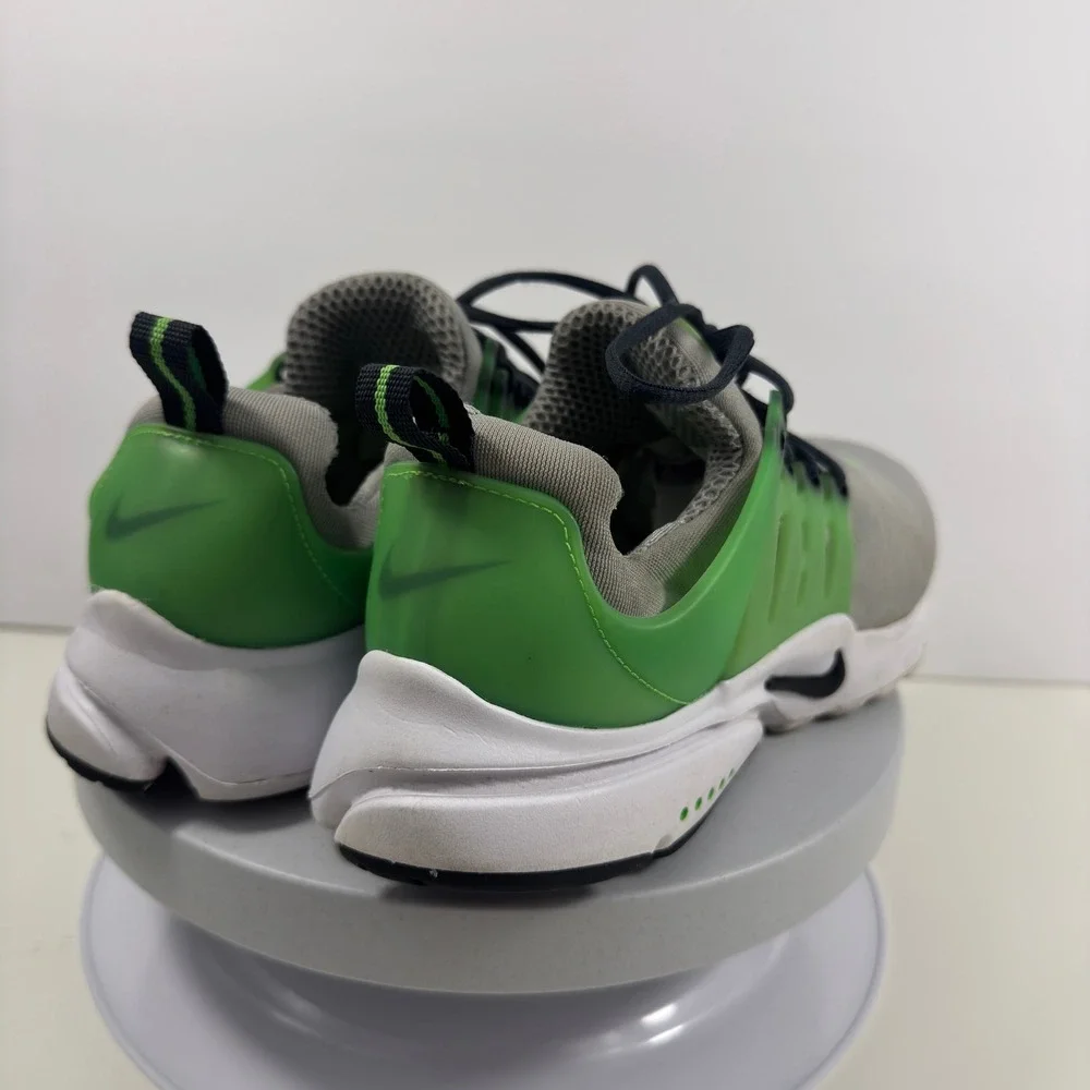 Nike Air Presto Boys  Grey Lime Green Low Top Athletic Sneakers Running Shoes 7Y - Picture 7 of 16